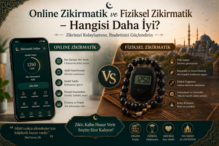 Online Zikirmatik ve Fiziksel Zikirmatik – Hangisi Daha İyi?